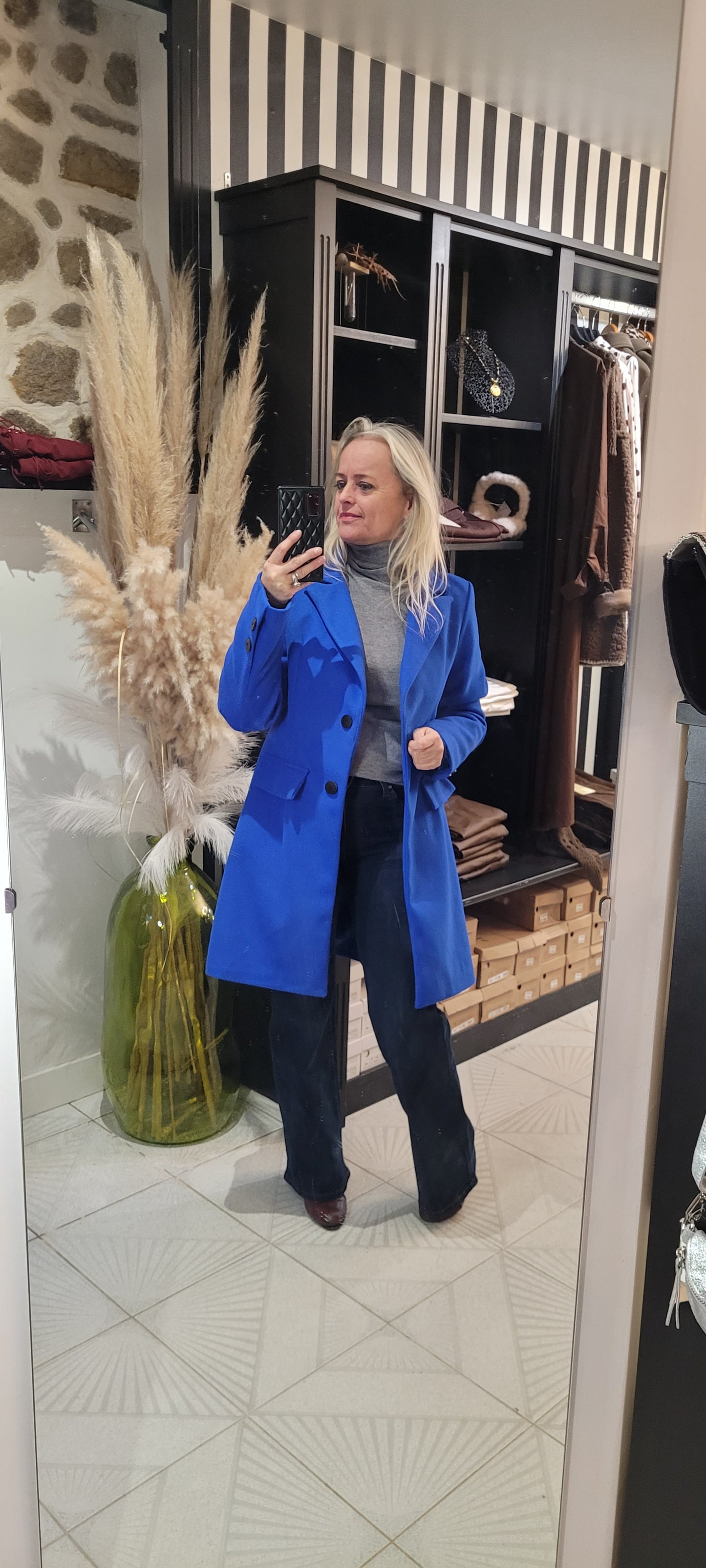 Manteau Orphée Bleu Roi