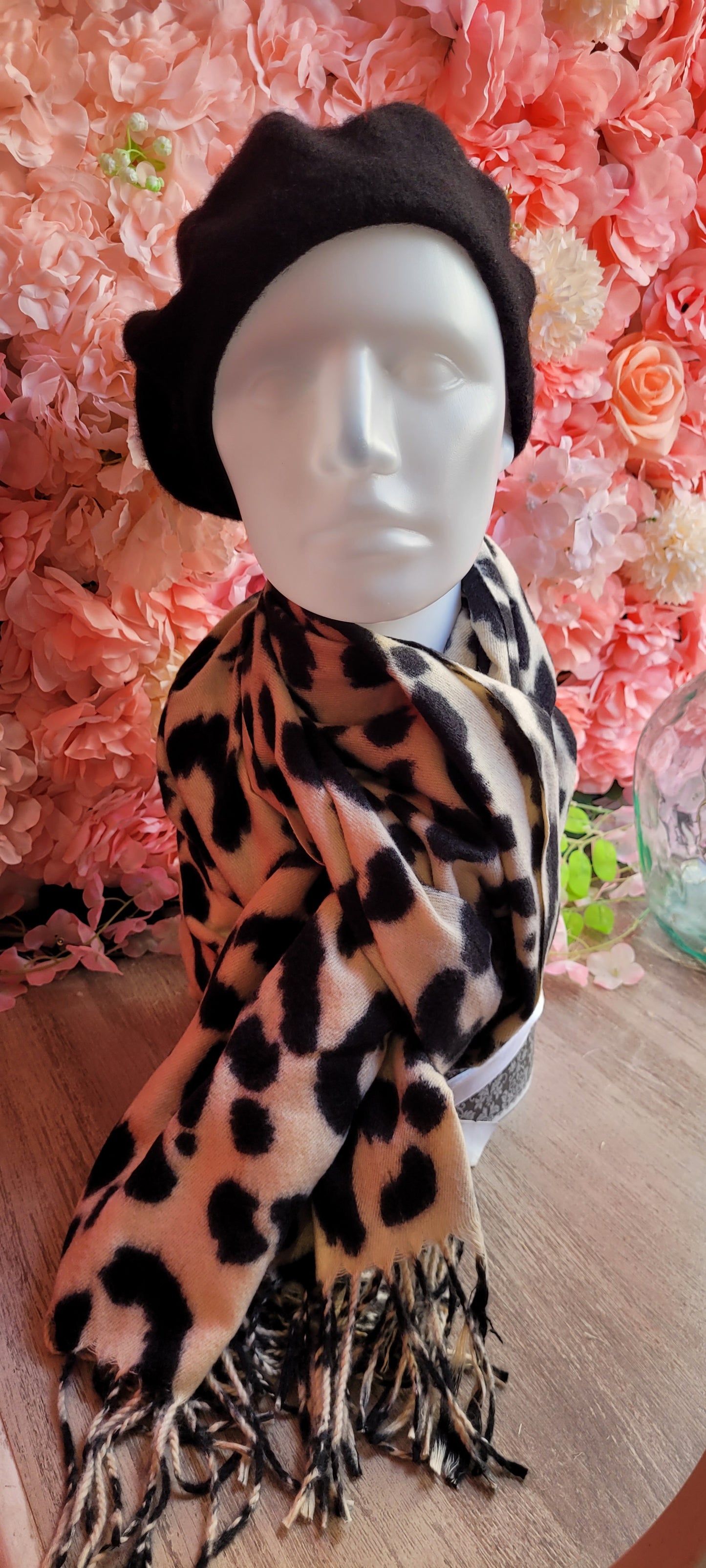 Écharpes Agathe léopard