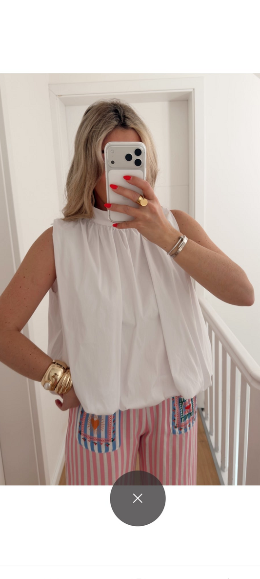Blouse Nœud Dos Ouvert