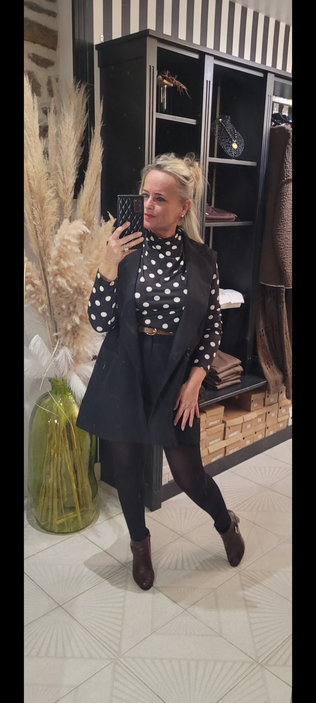 Blazer Hélène sans manche croisé