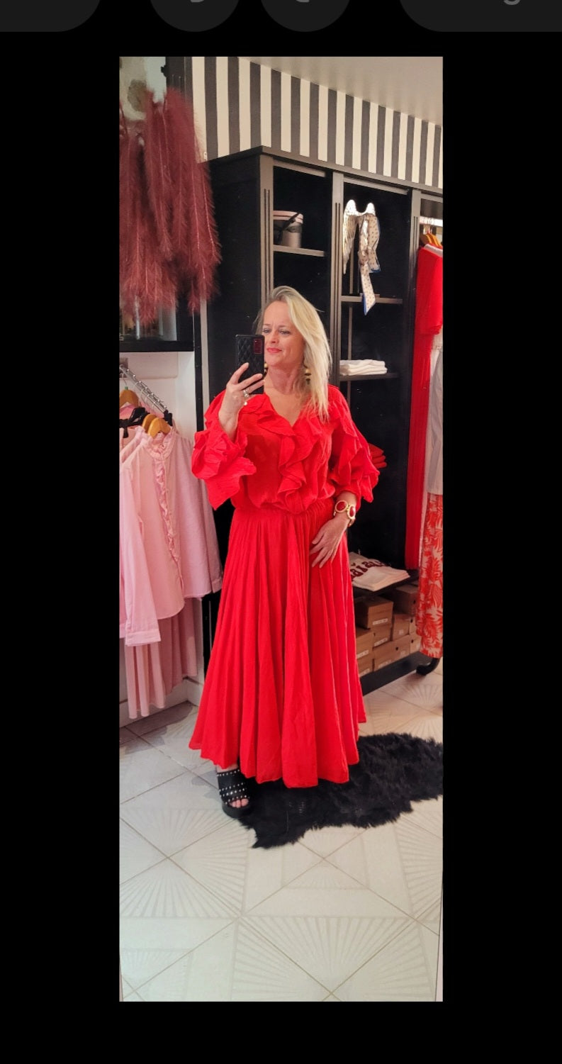 Blouse Majorque à Froufrous