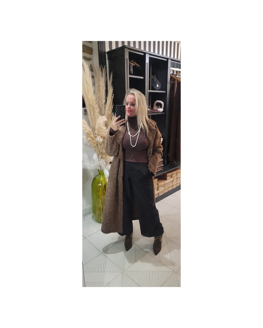 Manteau Clémence laine bouillie