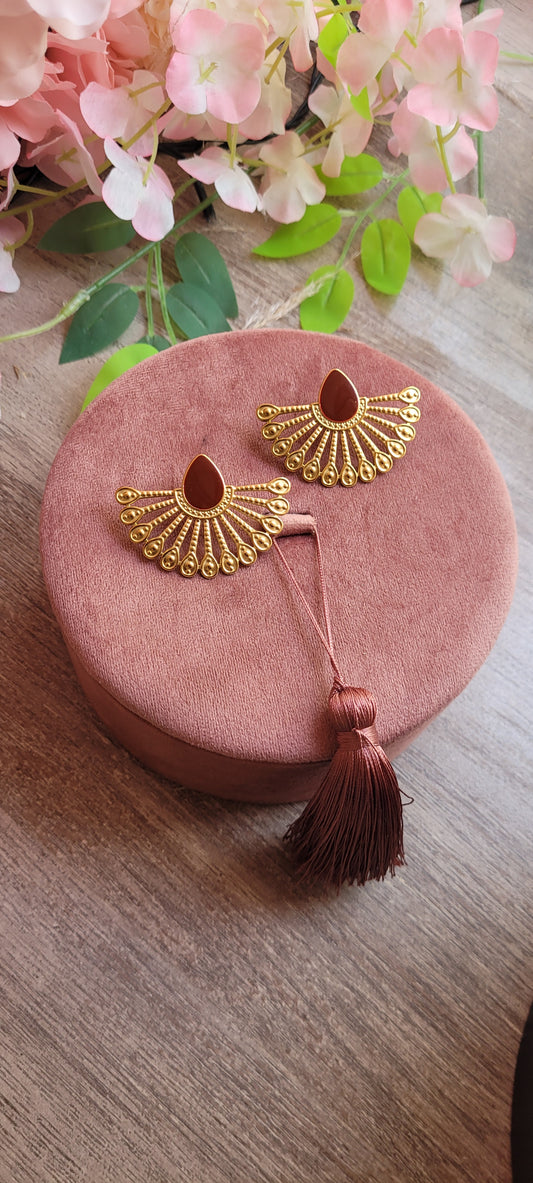Boucles d'oreilles éventail Alice