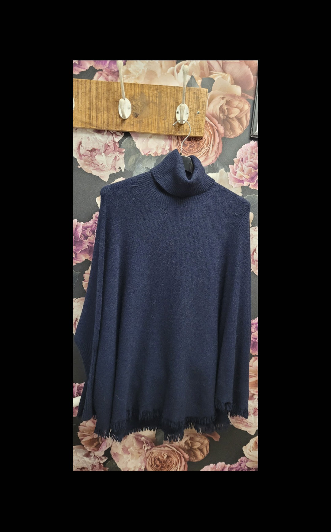 Pull Clémentine Col Roulé à Franges