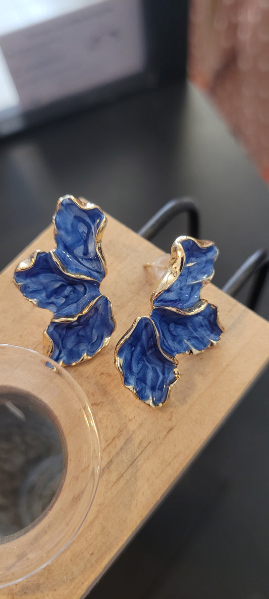 Boucle d'oreille feuille