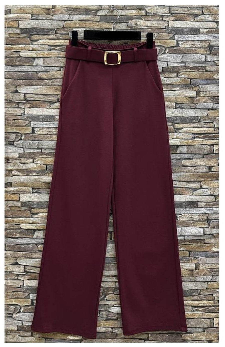 Pantalon  Céline Palazzo Bordeaux