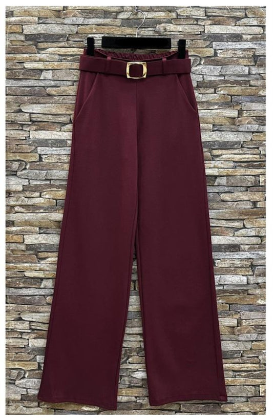 Pantalon  Céline Palazzo Bordeaux